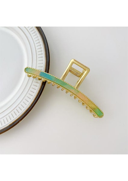 Asetik Asit Plaka Saç Klipsi, Kıdemli Retro Sevimli Koreli Saç Klibi