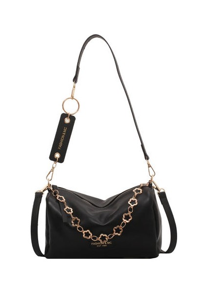 Zincir Üst Düzey Moda Messenger Yastık Çantası, Dokulu Çok Yönlü Omuz Çantası Moda Çantası
