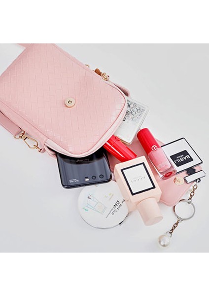 Niş Mini Cep Telefonu Çantası, Kadınlar Moda Tek Omuzlu Haberci Çantası
