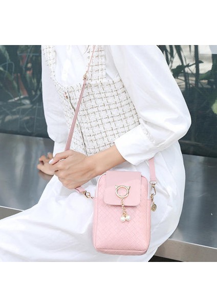 Niş Mini Cep Telefonu Çantası, Kadınlar Moda Tek Omuzlu Haberci Çantası