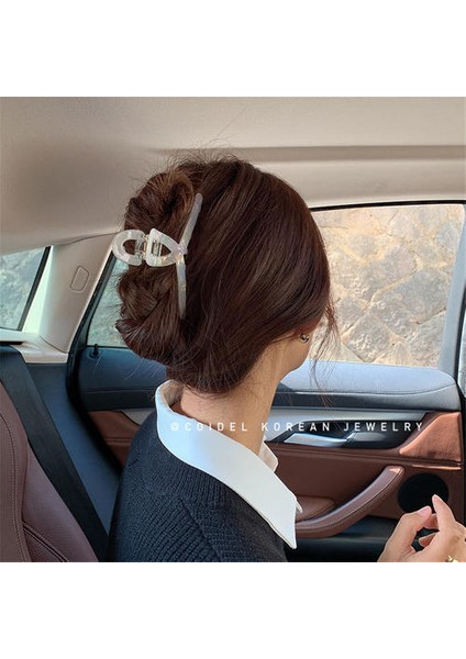 Asetik Asit Plaka Saç Klipsi, Gelişmiş Güzel Kore Retro Basit Saç Klibi fiyatları