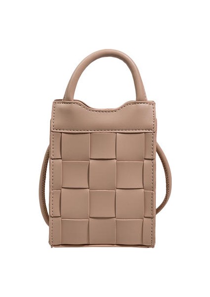 Dokuma Omuz Messenger Küçük Kare Çanta, Kadın Yaz El Taşınan Küçük Kare Çanta, Kore Tarzı Kişiselleştirilmiş Çanta(Yurt Dışından)