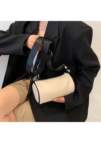 Moda Basit Koltuk Altı Çantası, Düz Renkli Yastık Torbası Omuz Messenger Çantası