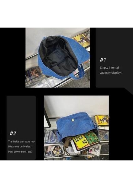 Kişilik Çok Yönlü Tek Omuzlu Messenger Çantası, Öğrenci Canvas Satchel Messenger Çantası