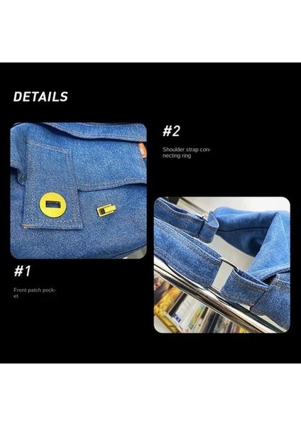 Kişilik Çok Yönlü Tek Omuzlu Messenger Çantası, Öğrenci Canvas Satchel Messenger Çantası