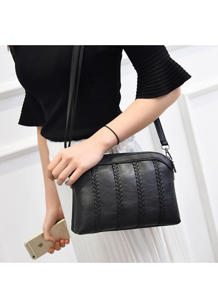 Moda Bayanlar Yumuşak Deri Çanta, Kore Tarzı Kız Bir Omuz Messenger Çantası
