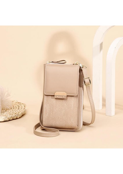 Kore Sürümü Kilit Cep Telefonu Küçük Kare Çanta, Moda Basit Bayanlar Omuz Çantası Messenger Çanta