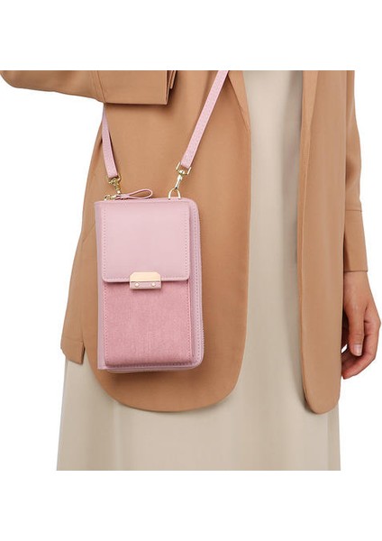 Kore Sürümü Kilit Cep Telefonu Küçük Kare Çanta, Moda Basit Bayanlar Omuz Çantası Messenger Çanta fırsatları