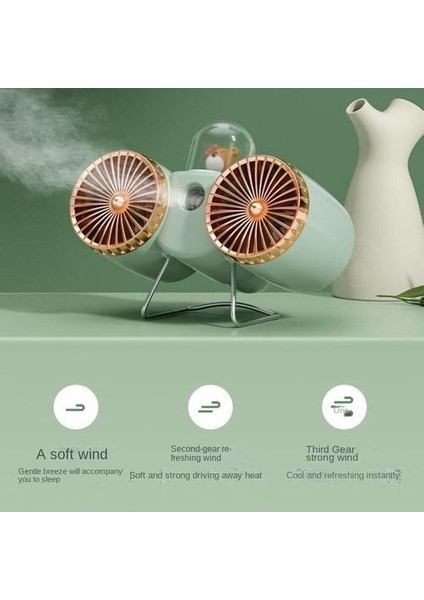 Öğrenci Yurt Sprey Taşınabilir Küçük Fan, Yüksek Rüzgar Ofisi Masaüstü USB Fan fırsatları