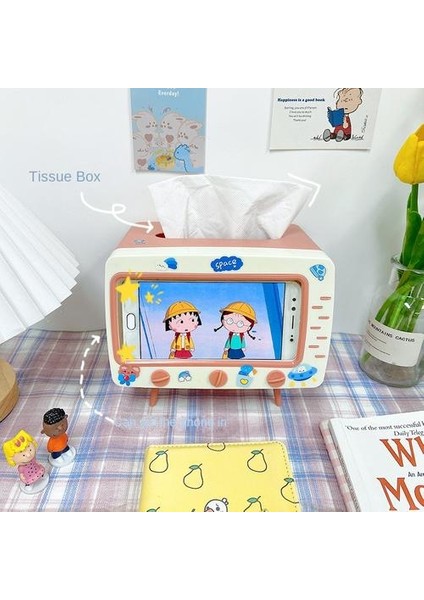 Yaratıcı Tv Doku Kutusu, Ev Sehpa Oturma Odası Doku Depolama Kutusu, Çok Işlevli Cep Telefon Rafı(Yurt Dışından)