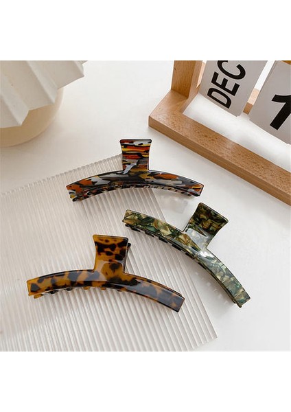 Asetik Asit Plaka Saç Klipsi, Güzel Kıdemli Kore Tarzı Retro Saç Klibi modelleri