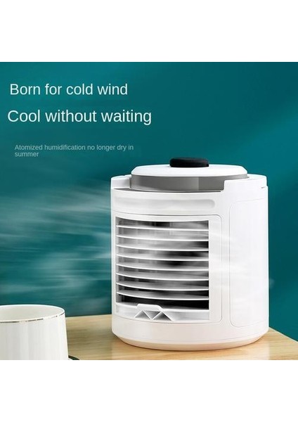 Taşınabilir USB Hava Soğutucu Küçük Klima, Mini Fan Ev Ofisi Soğutma Soğutma Fanı fırsatları