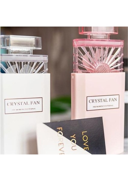 Yaratıcı Taşınabilir El Parfüm Fanı, Mini USB Şarj Edilebilir Aromaterapi Parfüm Kutusu Fan