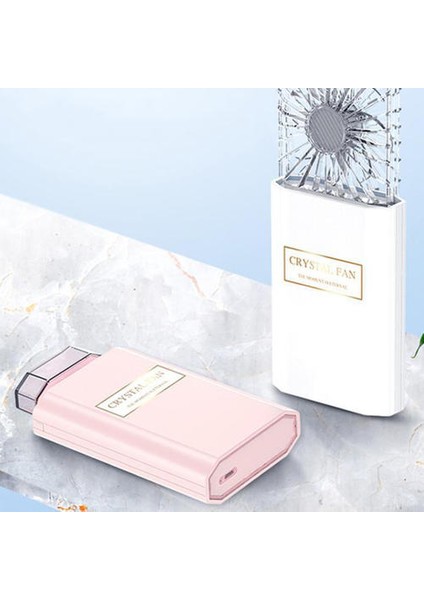 Yaratıcı Taşınabilir El Parfüm Fanı, Mini USB Şarj Edilebilir Aromaterapi Parfüm Kutusu Fan