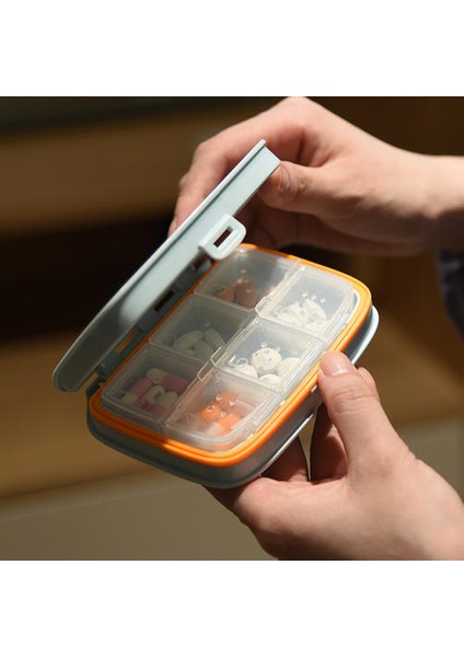 2 Adet Taşınabilir Hap Kutusu, Küçük Hap Kutusu, Mini Sevimli Paketleme, Taşınabilir Haplar Tablet Ilaç Kutusu