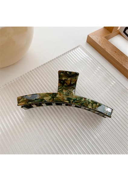 Asetik Asit Plaka Saç Klipsi, Güzel Kıdemli Kore Tarzı Retro Saç Klibi