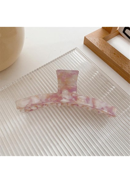 Asetik Asit Plaka Saç Klipsi, Güzel Kıdemli Kore Tarzı Retro Saç Klibi(Yurt Dışından)