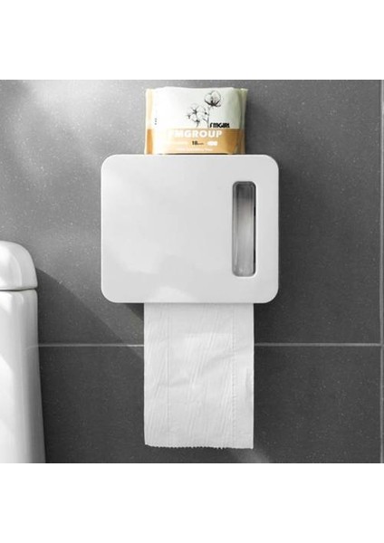 Duvara Monte Rulo Doku Kutusu, Tuvalet Banyo Tuvalet Ücretsiz Yumruk, Rulo Kağıt Rulo Doku Tutucu