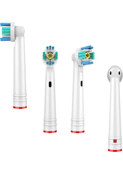 Kyver Uyumlu 3D White 4’lü Dış Fırçası Yedek Başlığı