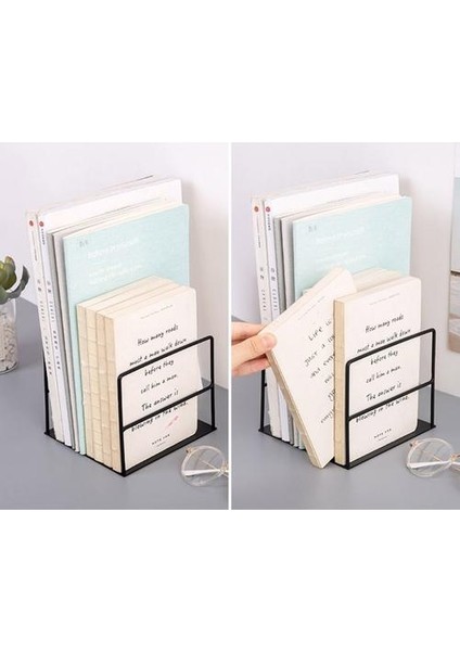 1 Çift Demir Bookends Kitap Desteği (Yurt Dışından)