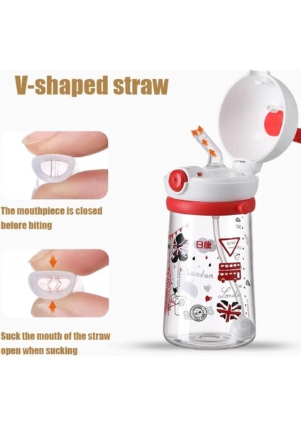 350 ml Pipetli Matara B1031-KARMA B1031-KARMA-MAVI