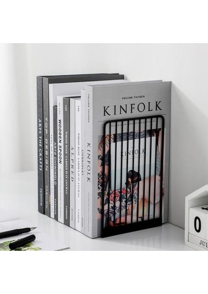 1 Çift Bookends Kitap Standı Destek Basit Demir Masaüstü Kaymaz Raf Raf Tutucu Ofis Dergisi Organizatör | (Yurt Dışından) fiyatları
