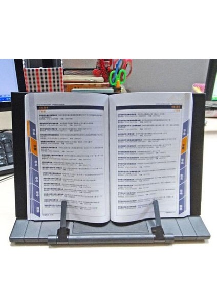 Kitap Standı Çerçeve Masası Okuma Tutucu ile 7 Tilt Ayarlanabilir Grooves Ipad Cookbook Müzik Belgesi Için Bookends | (Yurt Dışından)