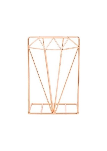 Yaratıcı Elmas Şekilli Metal Bookends Danışma Organizatör Kitap Destek Standı Depolama Tutucu Raf | Bookendends (Yurt Dışından)