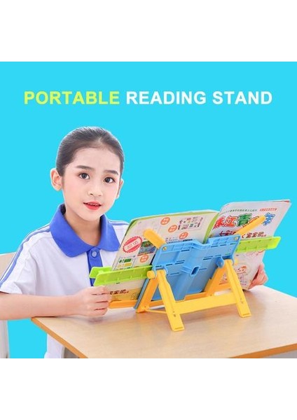 Ofis Kullanımı Kitap Standı Tutucu Taşınabilir Katlanabilir Bookend Bookstand Öğrenci Çocuklar Için Okuma Desteği Okuma Braketi | (Yurt Dışından)
