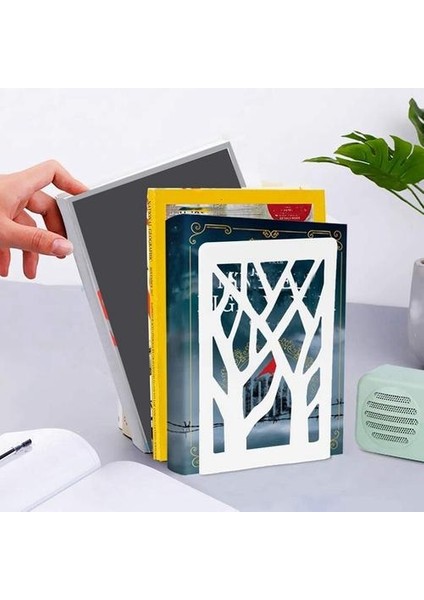 Bookends, Raflar Için Kitap Biter, Kitap Biter Ağır Kitaplar Için, Kitap Raf Tutucu Ev Dekoratif, Metal Bookends Beyaz 1 Pair | Bookends (Yurt Dışından) fırsatları
