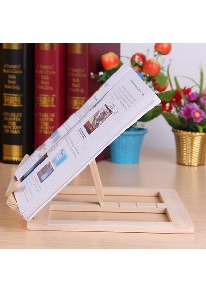 Three Beans Ahşap Çerçeve Okuma Kitaplık Braketi Kitap Okuma Bookend Tablet Pc Destek Müzik Standı Ahşap Masa Çizim Şövale Kırtasiye | (Yurt Dışından)