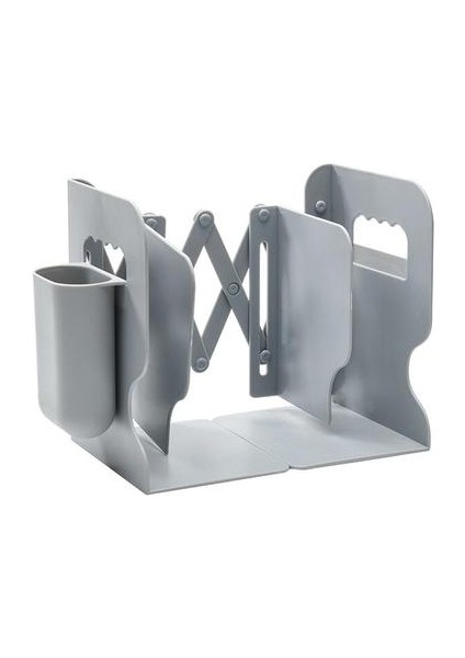 Raflar Için Geri Çekilebilir Bookends Kitap Desteği Standı Kitaplık Pen Tutucu ile Ayarlanabilir Bookends Kitap Raf Klasör Kitap Durdurucular | (Yurt Dışından)