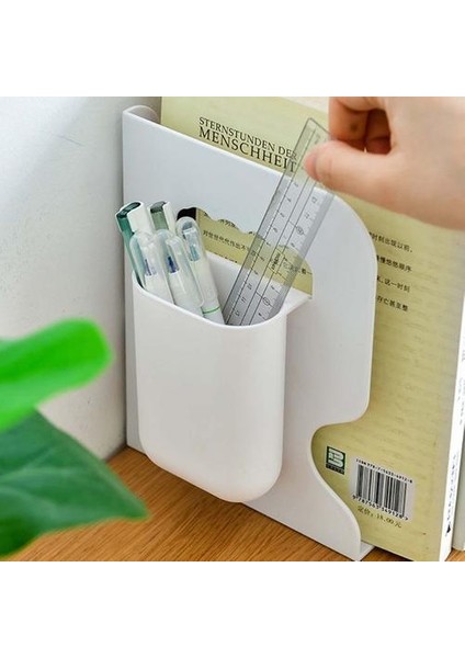 Ayarlanabilir Geri Çekilebilir Kitap Tutucu Bookends Kalem Tutucu ile Öğrenciler Dergisi Dergisi Dosya Organizatör Ofis Standı Raf Tasarrufu | (Yurt Dışından) fiyatları