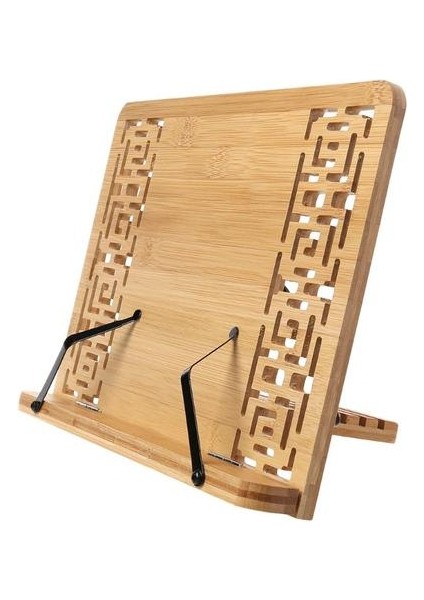 Bambu Hollow Ayarlanabilir Okuma Kitap Tutucu Tepsi Sayfa Kağıt Klipler Katlanabilir Tablet Yemek Kitabı Taşınabilir Sturdy Booktar | Bookends (Yurt Dışından) fiyatları