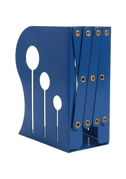 Bookends Demir Ayarlanabilir Kitaplar Tutucu Standı Masası Ağır Hizmet Tezgahı (Mavi, Küçük) | (Yurt Dışından)