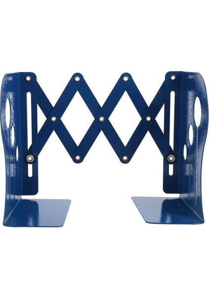 Bookends Demir Ayarlanabilir Kitaplar Tutucu Standı Masası Ağır Hizmet Tezgahı (Mavi, Küçük) | (Yurt Dışından)