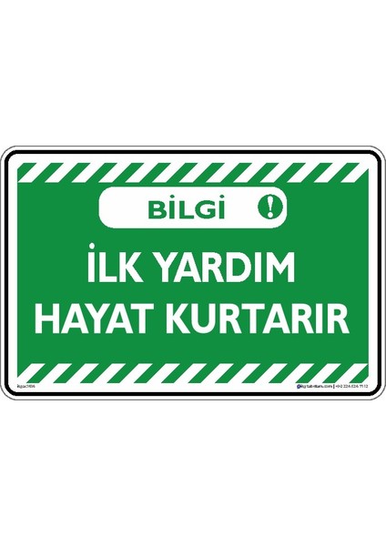 Ilk Yardım Hayat Kurtarır/25x35cm/kompozit