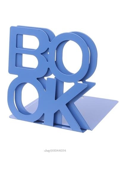 Alfabe Şekilli Metal Bookends Demir Destek Tutucu Masası Kitaplar Için Standları (Yurt Dışından)
