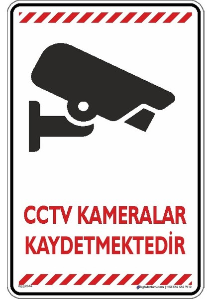 Cctv Kameralar Kaydetmektedir 6 (Etiket)