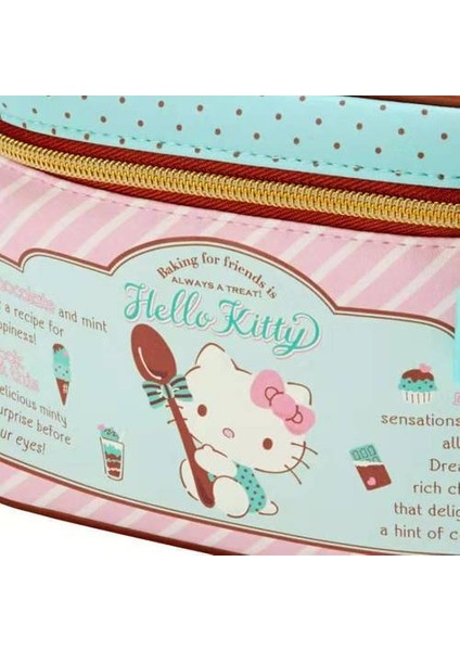 Three Beans Hello Kitty Desenli Kozmetik Çantası - Pembe (Yurt Dışından)