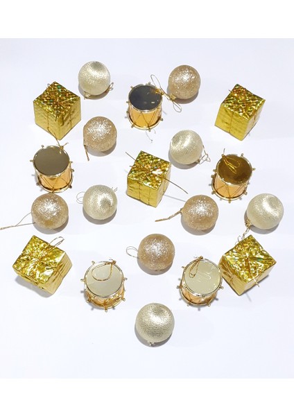 Funworld Yılbaşı Yeni Yıl Süsü Çam Ağacı Süs Karışık 20'li fiyatları