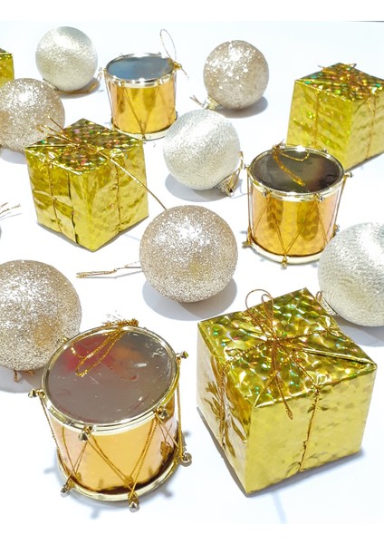 Funworld Yılbaşı Yeni Yıl Süsü Çam Ağacı Süs Karışık 20'li modelleri