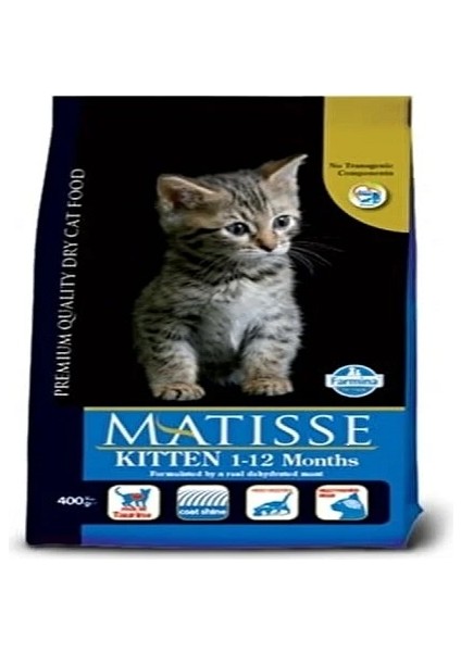 Kitten Tavuklu Yavru Kuru Kedi Maması 1 kg. Metal Açk. Pkt.