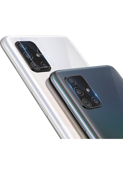 Galaxy A51 2'li 0.15 mm 9h 2.5d Yuvarlak Kenarlı Arka Kamera Lens Temperli Cam Film (Yurt Dışından)