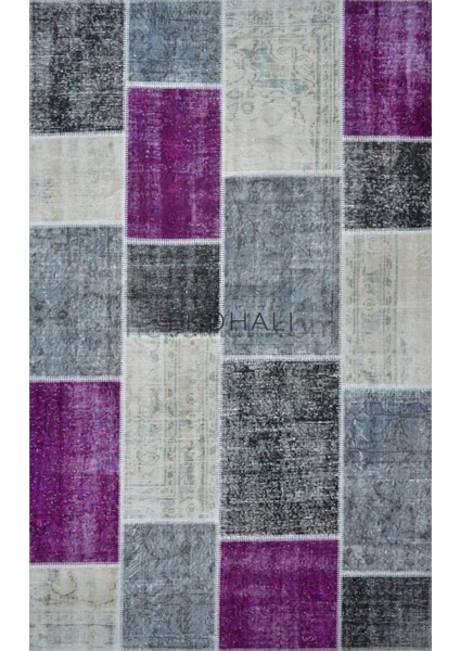 Kırkyama 101 Purple Multy El Dokuma Kilim