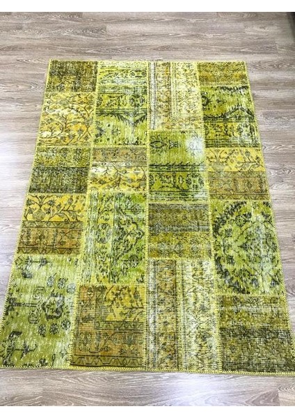 Patchwork Sarı Kb El Dokuma Kilim