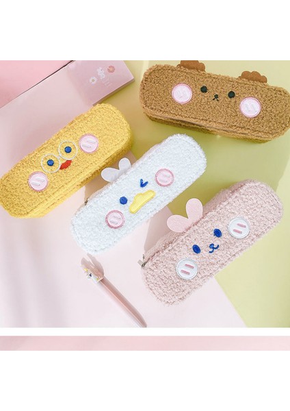 Peluş Kırtasiye Kutusu Peluş Kalem Çantası Çift Katmanlı Kalem Kutusu Öğrenci Kırtasiye Kutusu Kırtasiye Saklama Çantası(Yurt Dışından) fiyatları