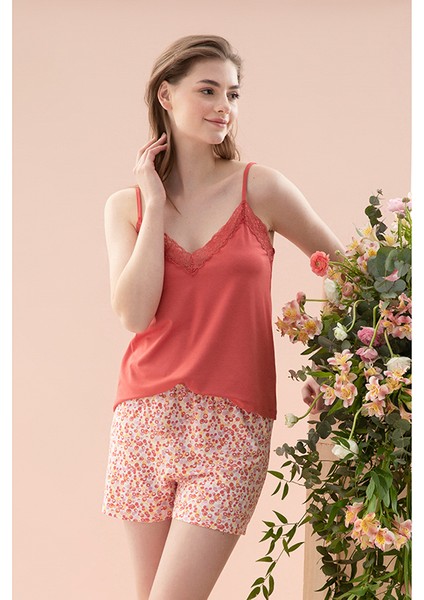 Bubbles Viskon Kadın Pijama Takımı S Pembe