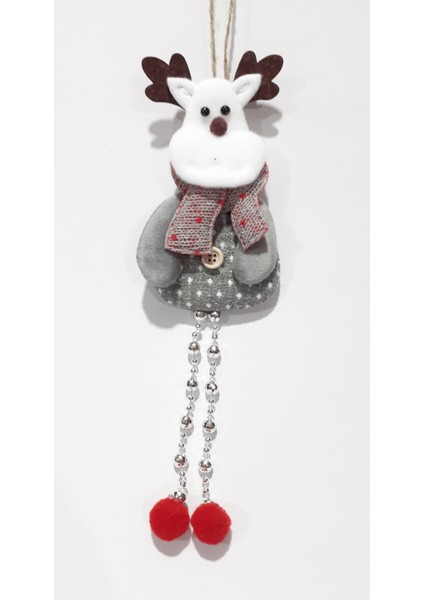 Funworld Yılbaşı Yeni Yıl Süsü Çam Ağacı Süs Noel Geyik Figürler Keçe