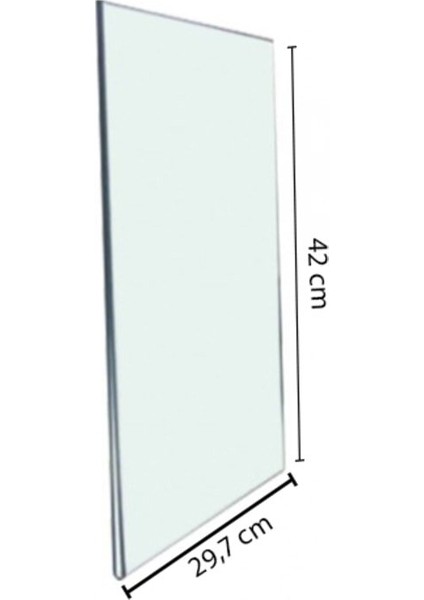 A3 U Tipi Dikey Föylük Broşürlük Şeffaf Pleksi - 5'li Paket SV215-5